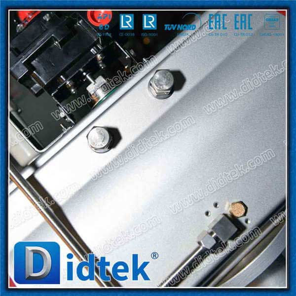 Attuatore pneumatico ad azione singola Tripla valvola a farfalla a molla rotativa