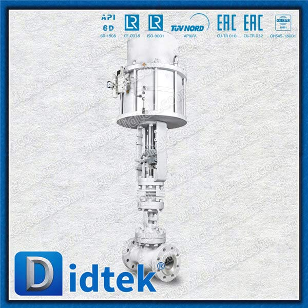 Valvola a globo flangiata pneumatica Steam WC6 da 3''