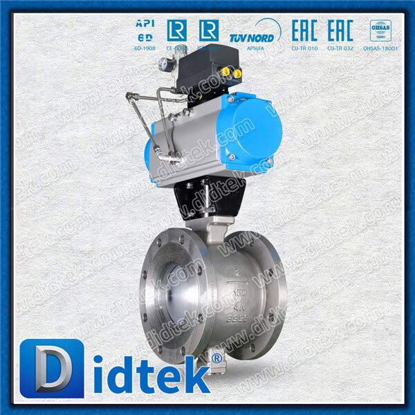 Pneumatic Duplex lega 4a segmento v Valvola a sfera di porta