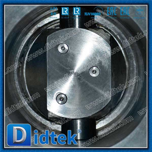 Valvola farfalla offset tripla ad alta temperatura con pinna di raffreddamento