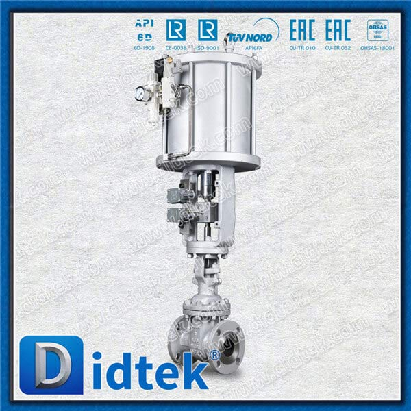 Valvola di gate WCB pneumatica con 2 interruttore di limite
