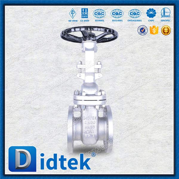 Din Gate Valve-DN80, CF8, ruota a mano, flangia