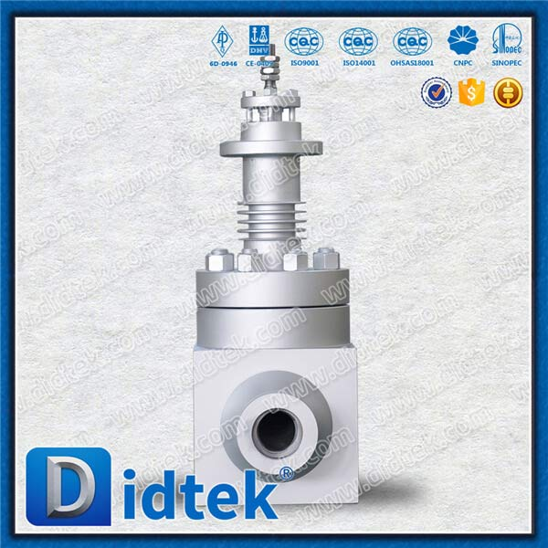 Stelo nudo dritto attraverso la valvola di controllo del motivo