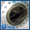 Valvola a globo a disco bilanciato OP in acciaio fuso A216 WCB Gear