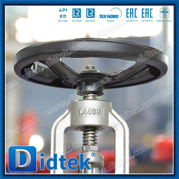 Din Globe Valve-DN50 1.4408 Flangia della ruota a mano