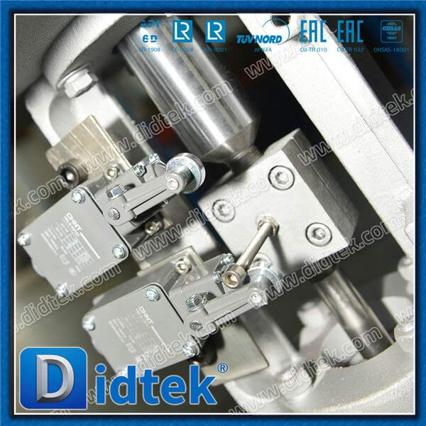 Valvola di gate WCB pneumatica con 2 interruttore di limite
