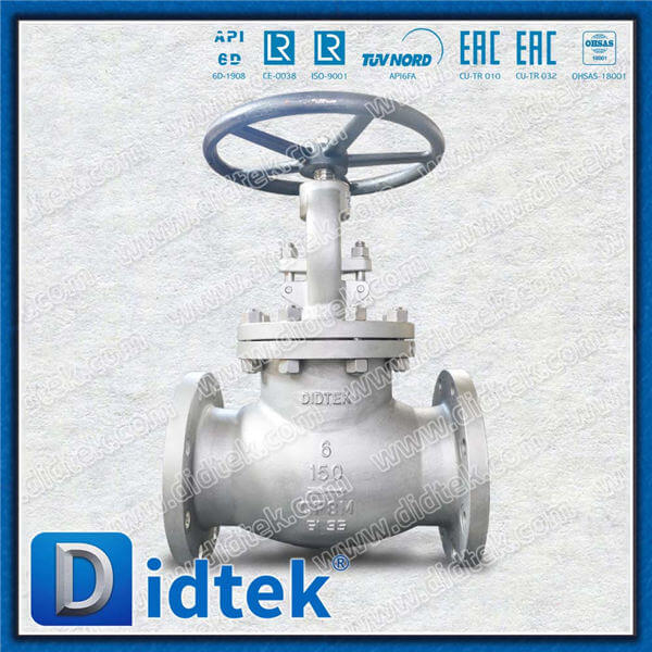 Acciaio inossidabile 6 pollici da 6 pollici da 150 libbre SS316 CF8M Globe Valve