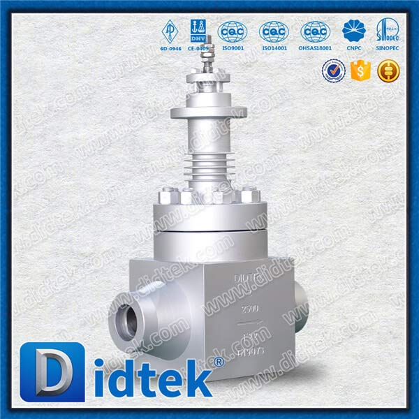 Stelo nudo dritto attraverso la valvola di controllo del motivo