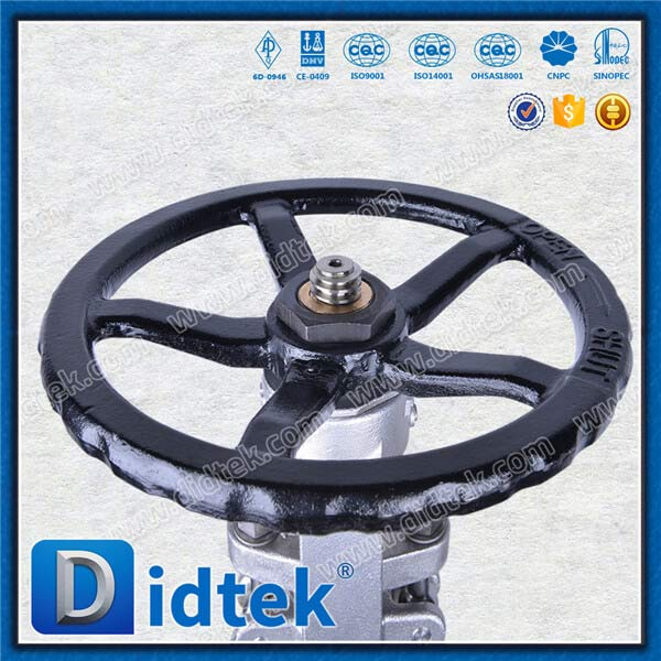 Din Gate Valve-DN80, CF8, ruota a mano, flangia