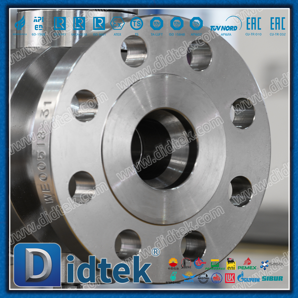 Valvola a sfera Trunnion Inconel 825 in lega speciale con labbro a doppia direzione Didtek