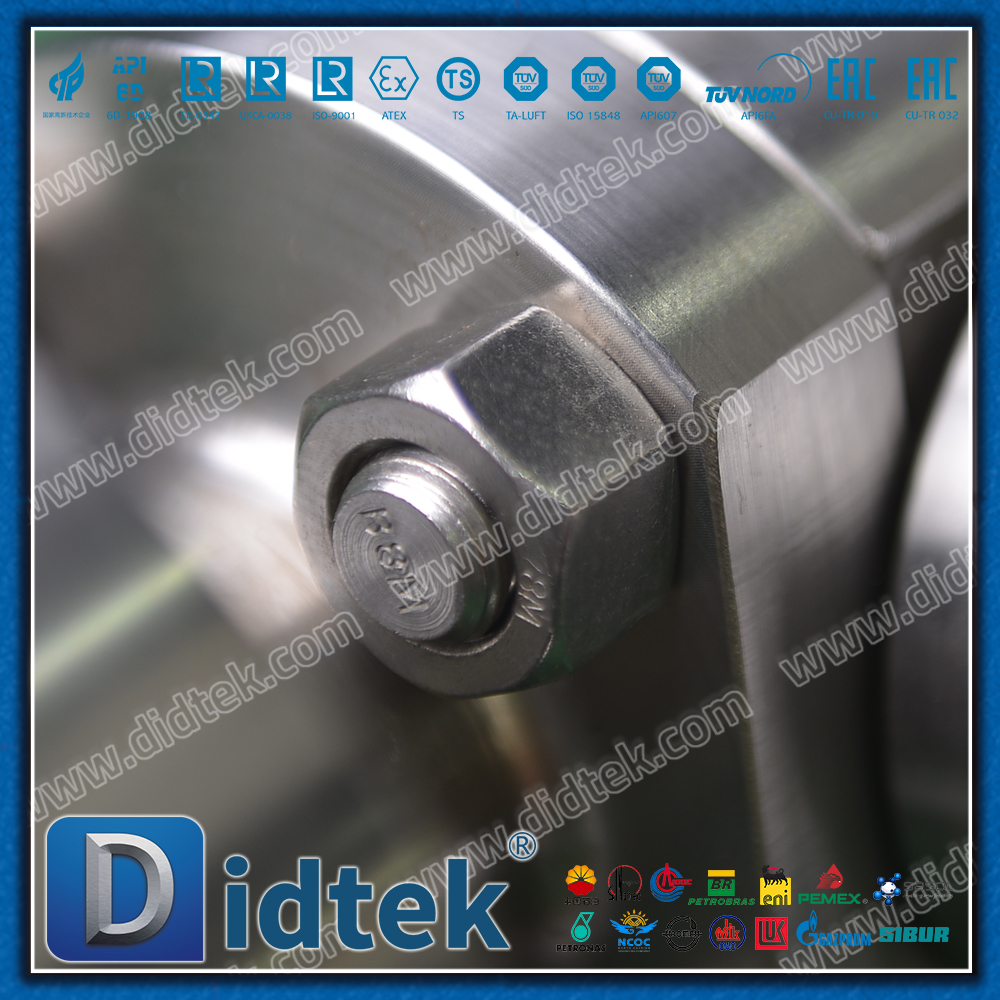 Valvola a sfera flottante forgiata RF ad alta pressione F51 Duplex in acciaio inossidabile Classe1500