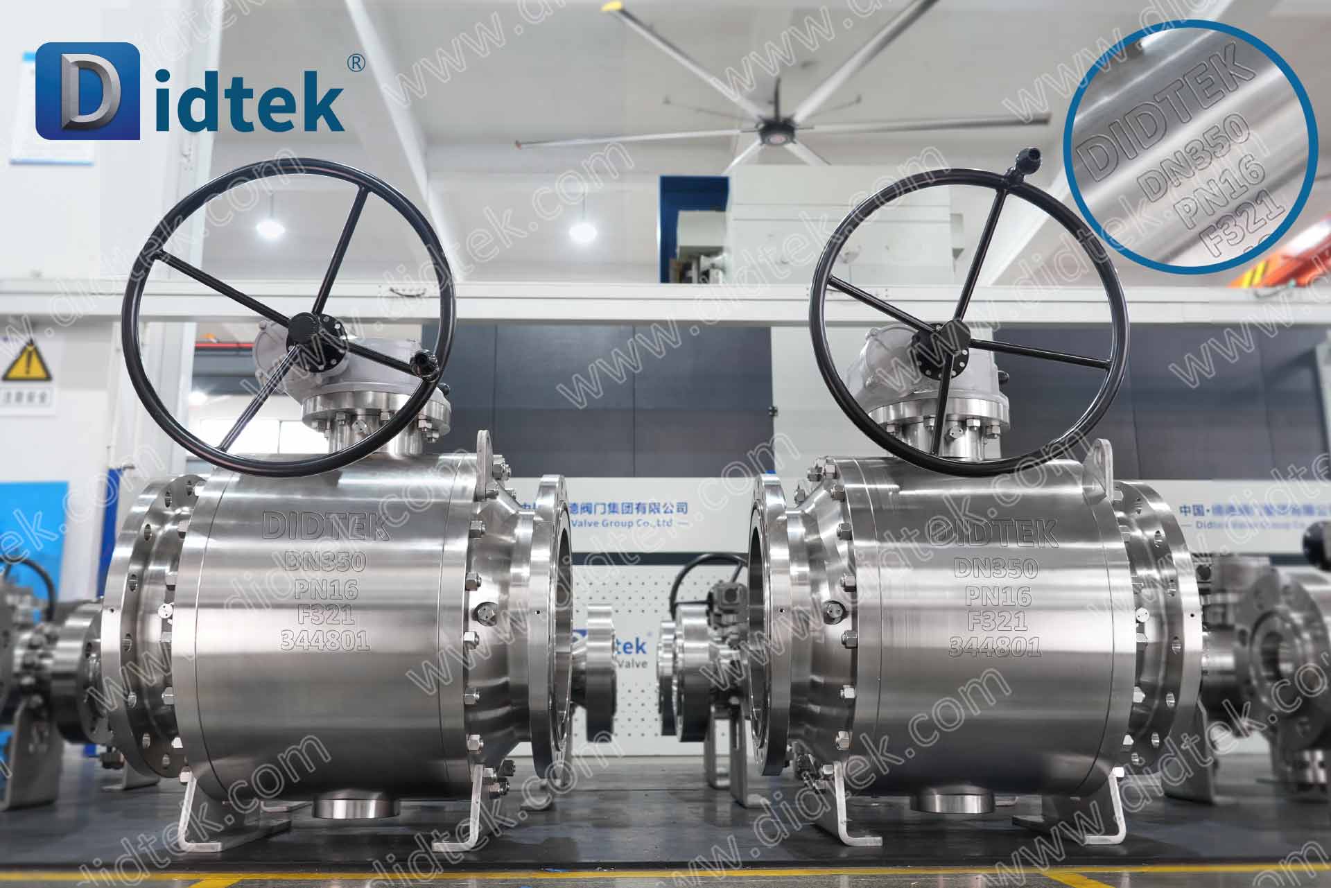 B-51 DIDTEKFTBV - Valvola a sfera trunnion SS321 con test del vuoto