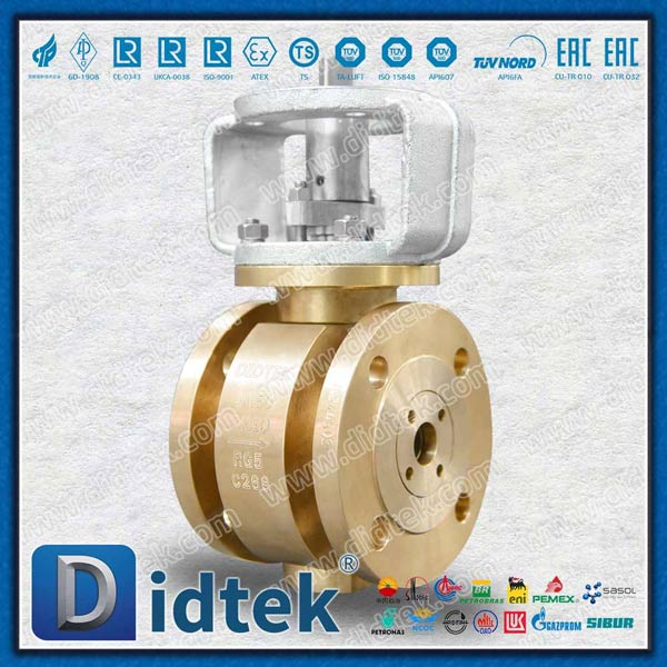 DN50 PN16 Produttori di valvole a sfera di trunnion a gambo bronzo bronzo