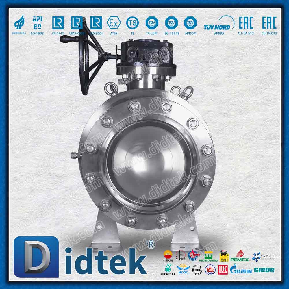 Valvola a sfera con perno completamente saldata con flange di accompagnamento