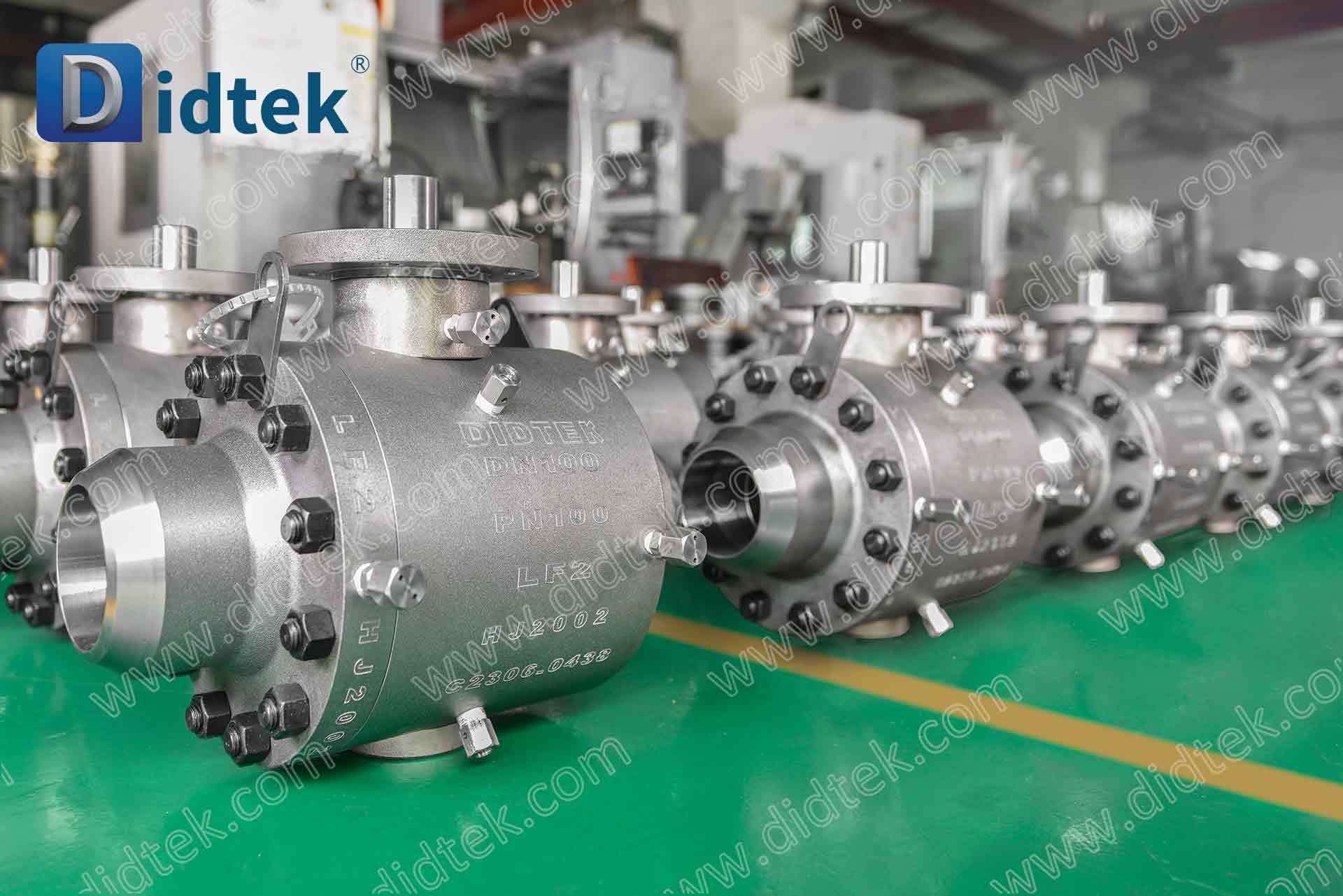 Valvola a sfera con perno per saldatura di testa resistente alle basse temperature Didtek LF2