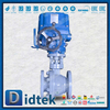 Valvola a sfera elettrica con sede PEEK antideflagrante per motore elettrico ATEX 200 ℃