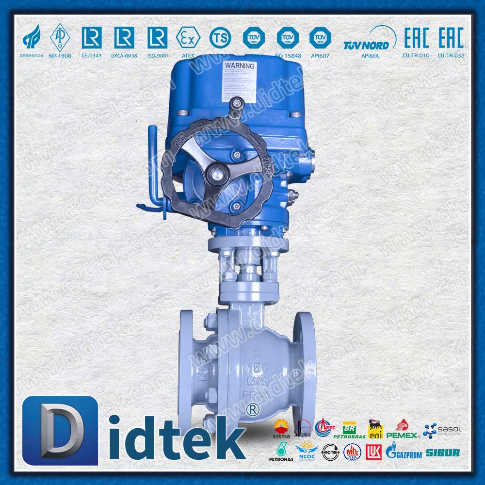 Valvola a sfera elettrica con sede PEEK antideflagrante per motore elettrico ATEX 200 ℃