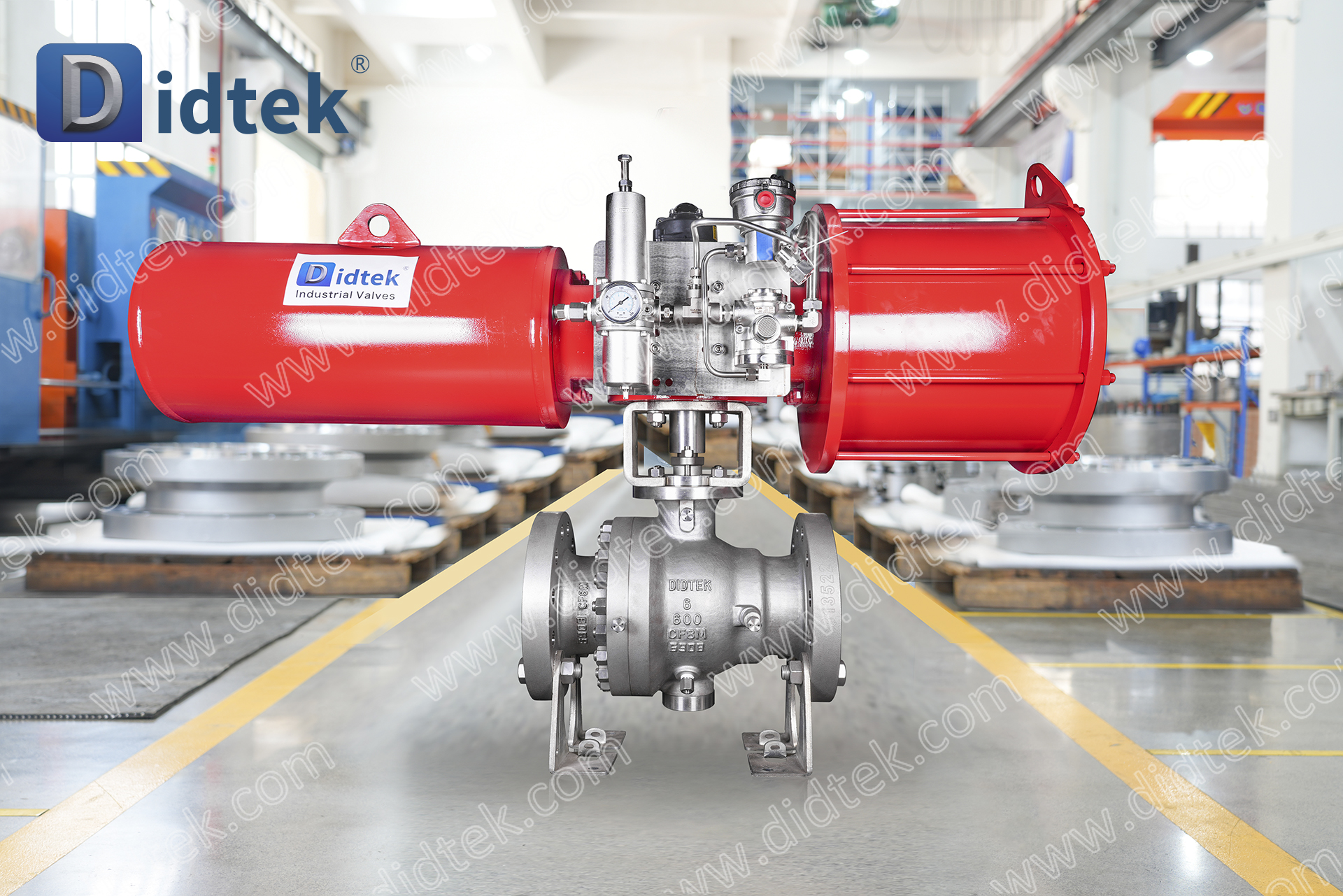Valvola a sfera pneumatica flangiata Didtek CF8M