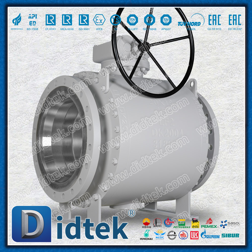 B-280 DIDTEKFTMSBV-Gear Operated LF2 Top Entry Ball Valve for Industrial Use B-280 DIDTEKFTMSBV-Valvola a sfera con ingresso dall'alto LF2 a ingranaggi per uso industriale