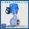Valvola a sfera elettrica con sede PEEK antideflagrante per motore elettrico ATEX 200 ℃