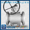 Valvola a sfera trunnion con guarnizione a labbro in PTFE energizzata a molla Elgiloy 