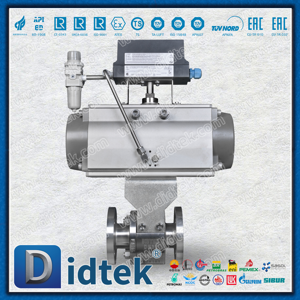 Valvola a sfera pneumatica Didtek F316L