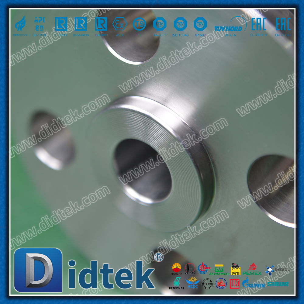Valvola a sfera flottante forgiata RF ad alta pressione F51 Duplex in acciaio inossidabile Classe1500