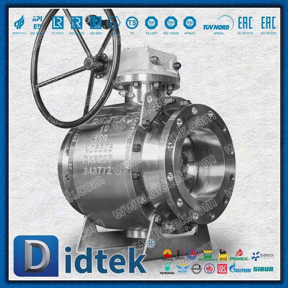 Valvola a sfera Elgiloy Trunnion con guarnizione a labbro Inconel Alloy625