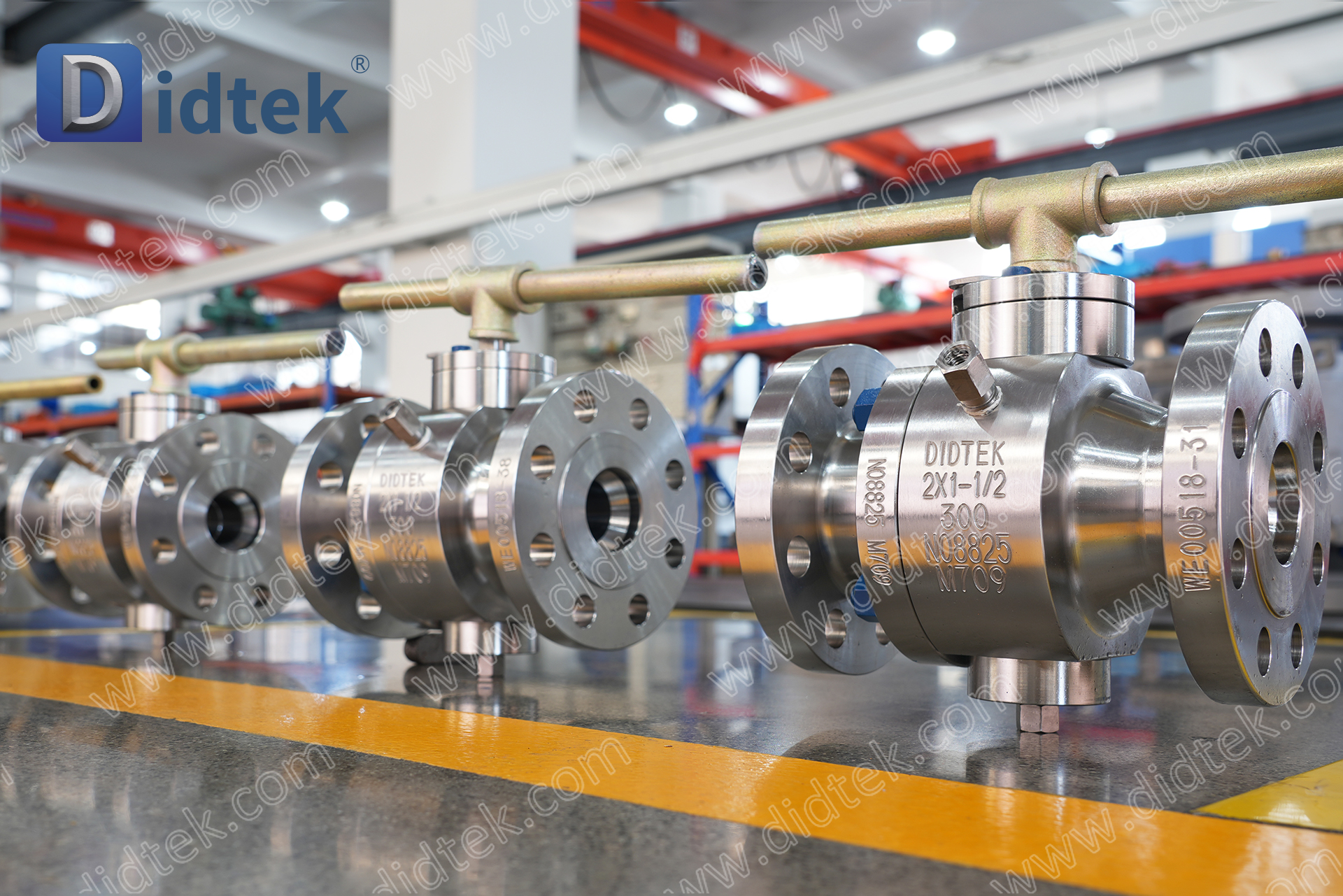 Valvola a sfera Trunnion Inconel 825 in lega speciale con labbro a doppia direzione Didtek