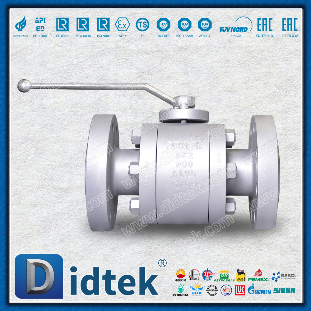 Valvola a sfera flottante forgiata con foro ridotto in acciaio al carbonio A105 da 3''X2''