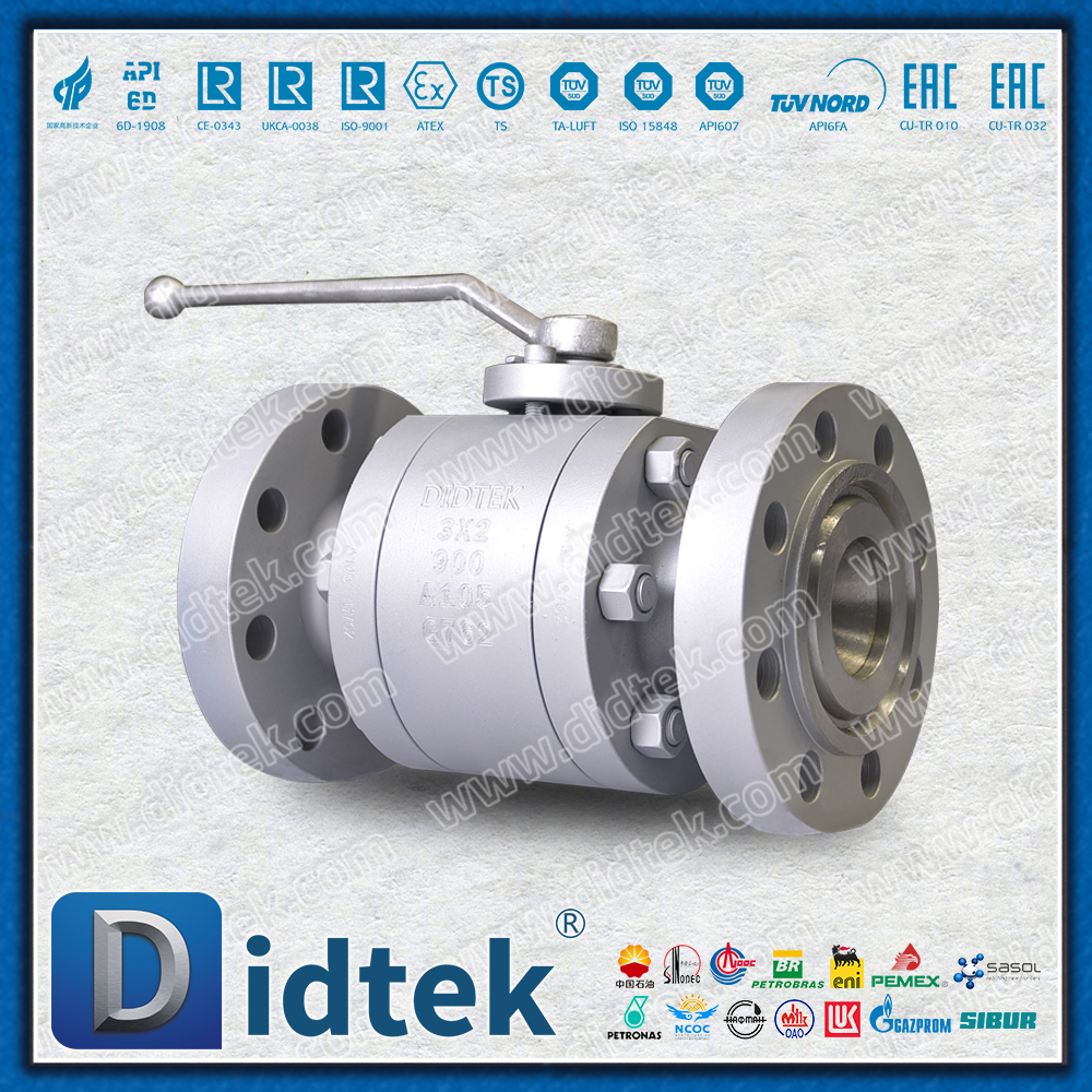 Valvola a sfera flottante forgiata con foro ridotto in acciaio al carbonio A105 da 3''X2''