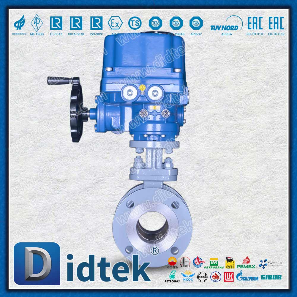 Valvola a sfera elettrica con sede PEEK antideflagrante per motore elettrico ATEX 200 ℃