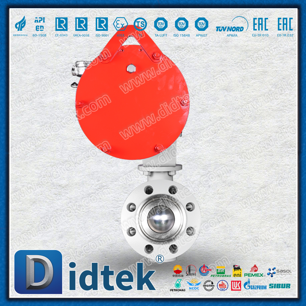 Didtek 4130 Flangia FC Attuatore pneumatico a semplice effetto API6A Valvola a sfera in acciaio forgiato