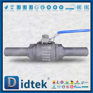 Valvola a sfera flottante forgiata con collegamento di estensione A105N 800LB