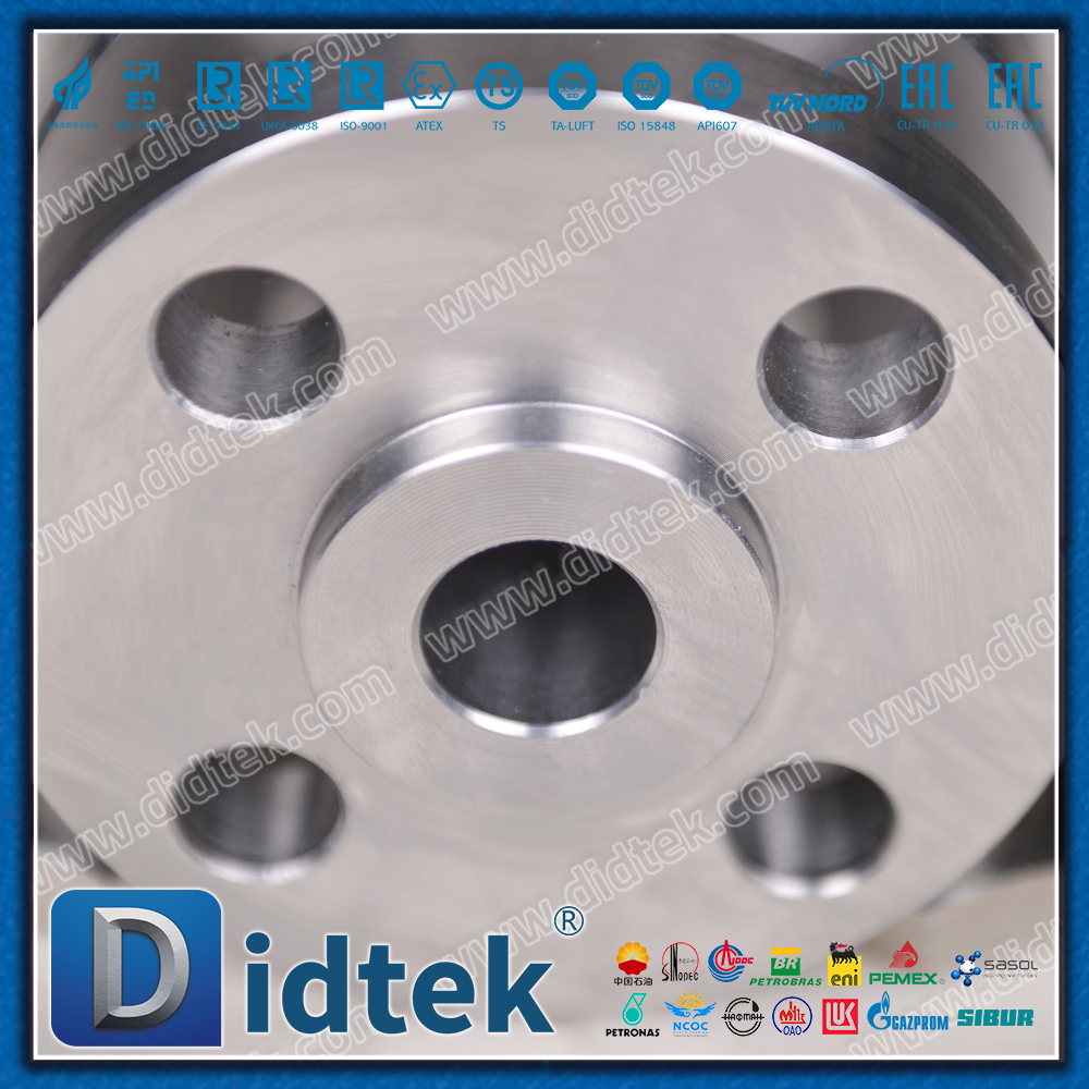 Valvola a sfera pneumatica con sede in metallo F51 per acqua di mare 300 ℃