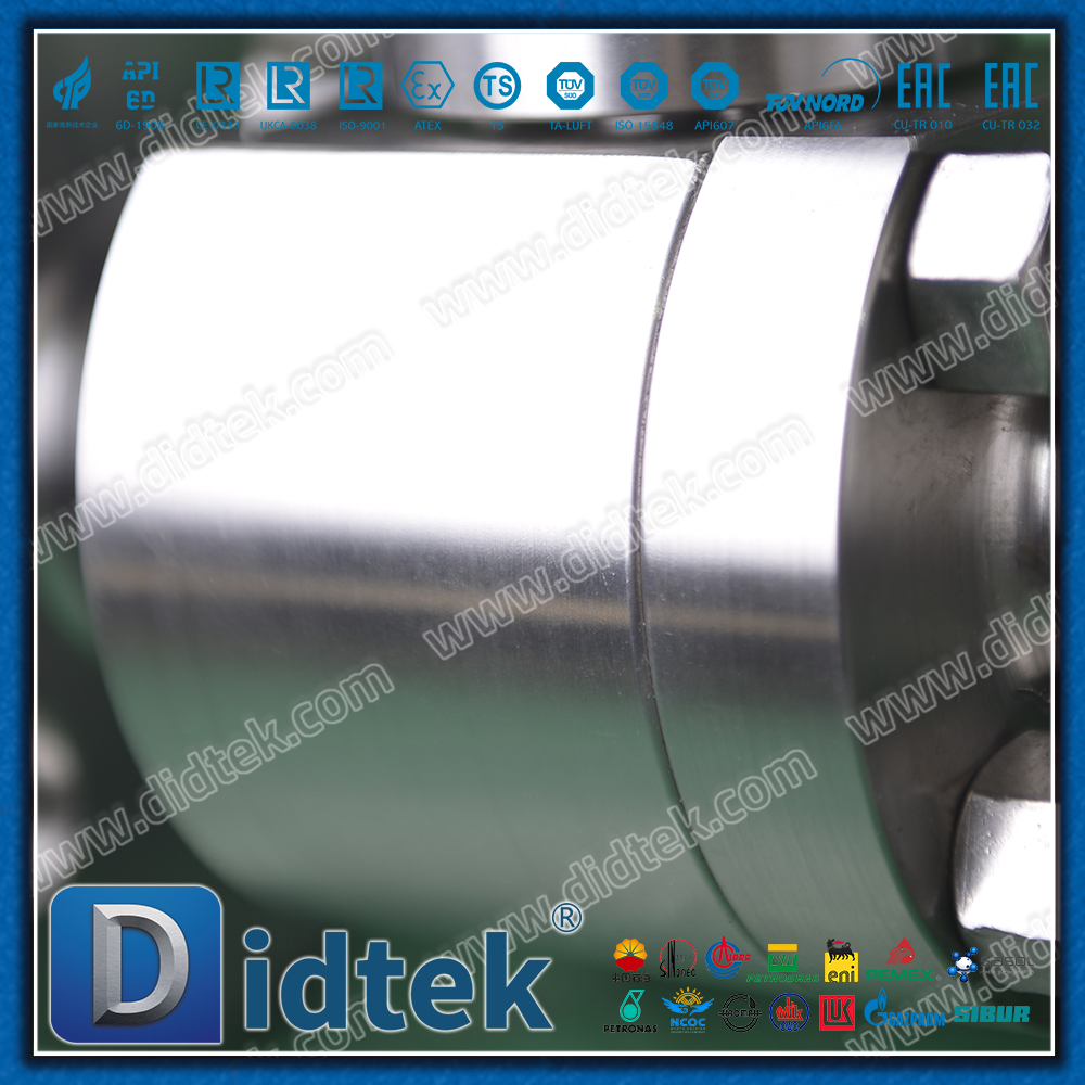 Valvola a sfera flottante forgiata RF ad alta pressione F51 Duplex in acciaio inossidabile Classe1500