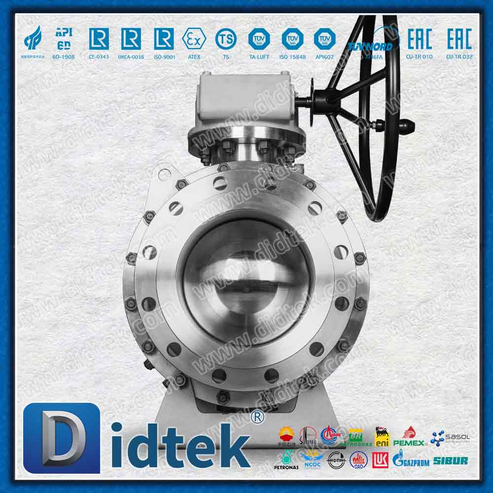 Valvola a sfera Elgiloy Trunnion con guarnizione a labbro Inconel Alloy625