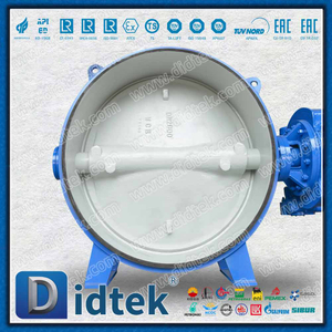 Valvola a farfalla con triplo offset wafer DIN di grandi dimensioni DN2000