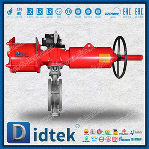 Valvola a farfalla pneumatica a triplo offset a semplice effetto con posizionatore TISSIN
