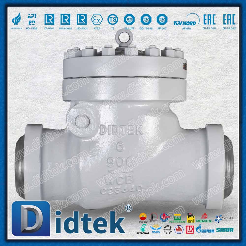 Valvola di ritegno a battente API6D 900LB con connessione BW