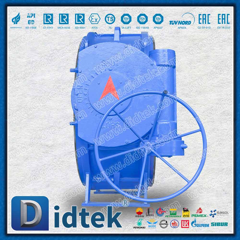 Valvola a farfalla con triplo offset wafer DIN di grandi dimensioni DN2000