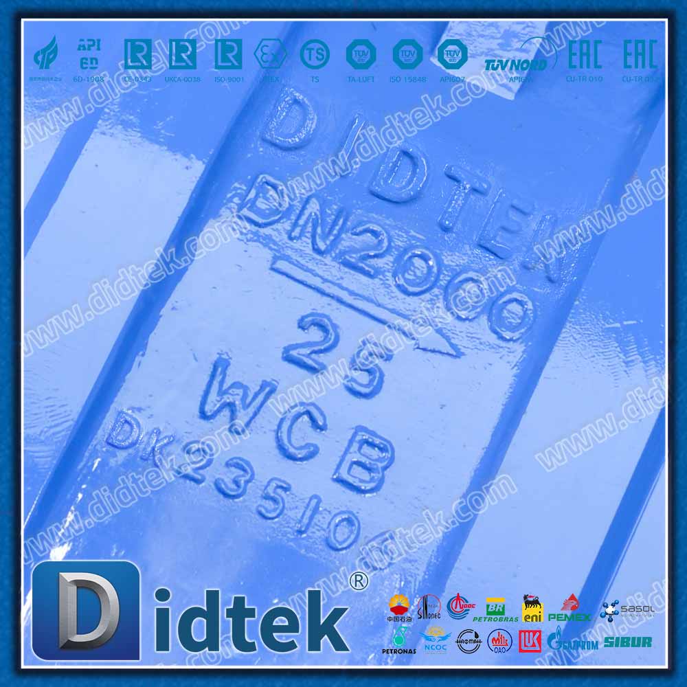 Valvola a farfalla con triplo offset wafer DIN di grandi dimensioni DN2000
