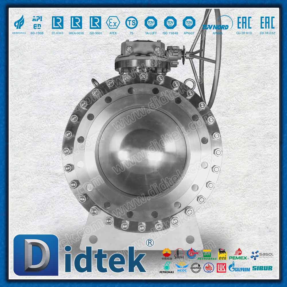 Valvola a sfera Trunnion FPSO F316 Elgiloy Marine Engineering in PTFE